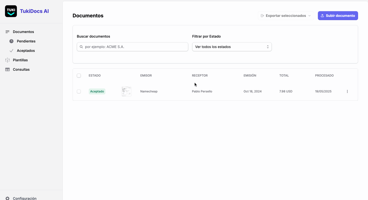 TukiDocs Demo